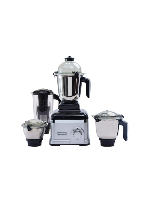 Wonderchef White & Black Mixer Grinder with 4 Stainless Steel Jars - Image 2