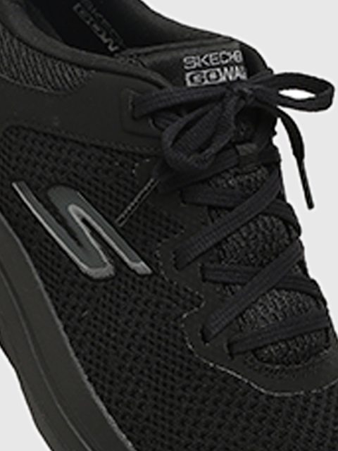 Skechers Men Black Mesh Go Walk Arch Fit Clinton Sports Shoes - Image 7
