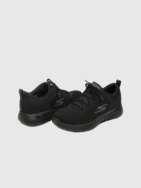 Skechers Men Black Mesh Go Walk Arch Fit Clinton Sports Shoes - Image 5