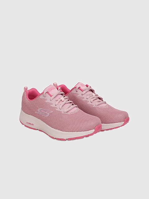 Skechers Go Run Consistent Women Pink Mesh Sports Shoes - Image 2