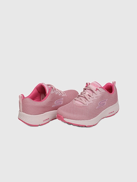 Skechers Go Run Consistent Women Pink Mesh Sports Shoes - Image 5