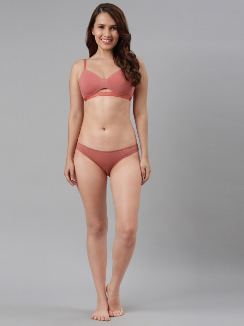 Enamor Padded Non-Wired Medium Coverage Soft Cups and Invisi Neckline Cotton T-Shirt Bra - Image 5