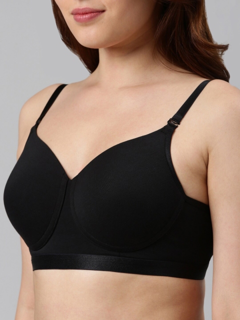 Enamor Padded Non-Wired Full Coverage Fab Cool Technology, Antimicrobial T-Shirt Bra - Image 5