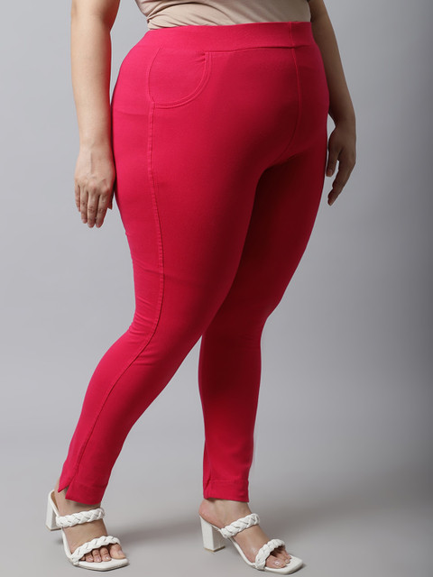 TAG 7 PLUS Women Plus Size Solid Ankle Length Leggings - Image 2