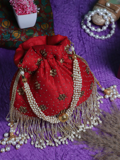 Swisni Embellished Potli Clutch