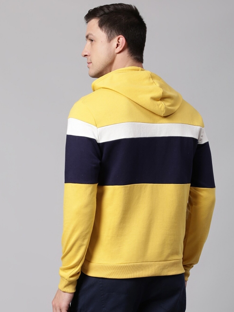 Dennis Lingo Men Colourblocked Hooded Sweatshirt - Image 4