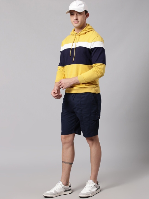 Dennis Lingo Men Colourblocked Hooded Sweatshirt - Image 5