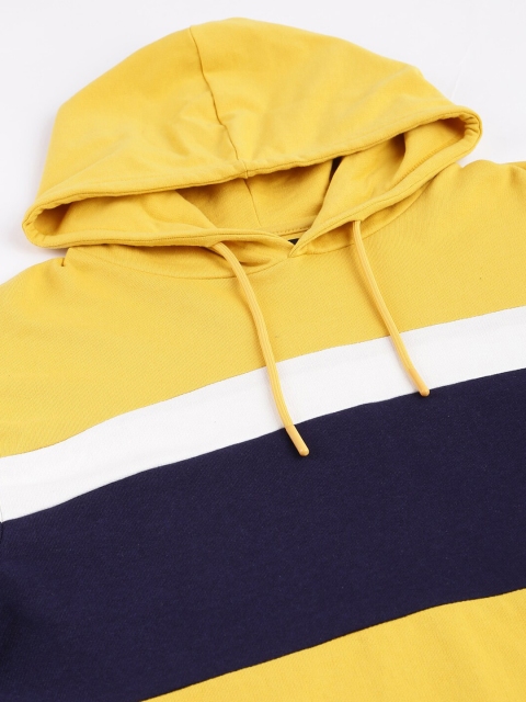 Dennis Lingo Men Colourblocked Hooded Sweatshirt - Image 6
