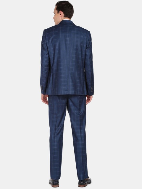 AD By Arvind Men Checked Single-Breasted 2-Piece Formal Suit - Image 5