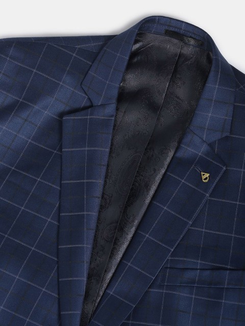 AD By Arvind Men Checked Single-Breasted 2-Piece Formal Suit - Image 2