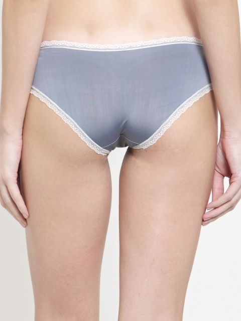 PrettyCat Women Solid Bikini Anti-bacterial Brief PC-PA-444-GRY-S-Grey - Image 4