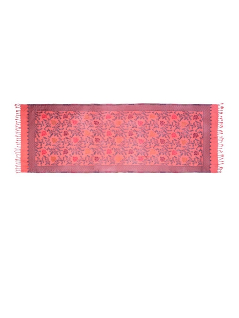 Mizash Floral Woven Design Woollen Shawl - Image 6