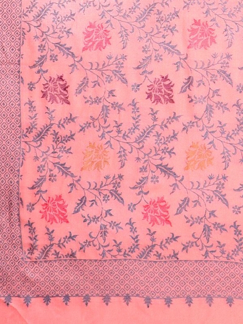 Mizash Floral Woven Design Woollen Shawl - Image 2