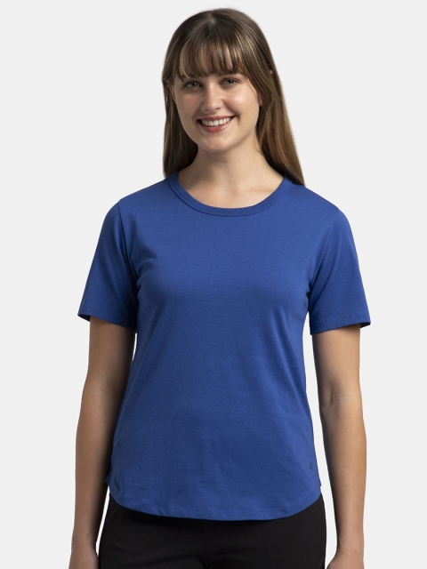 Jockey Super Combed Cotton Rich Relaxed Fit Curved Hem T-shirt-AW88