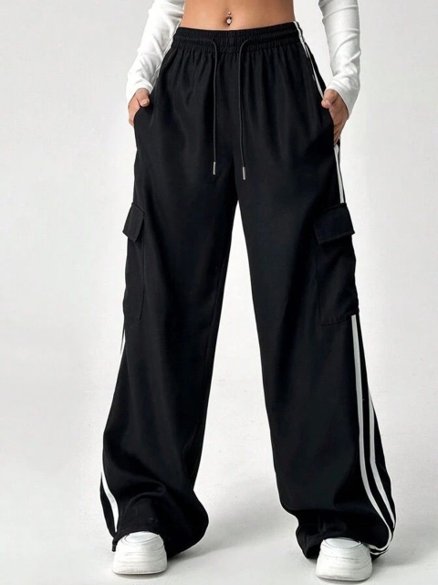 TABADTOD Women Relaxed Loose Fit Trousers