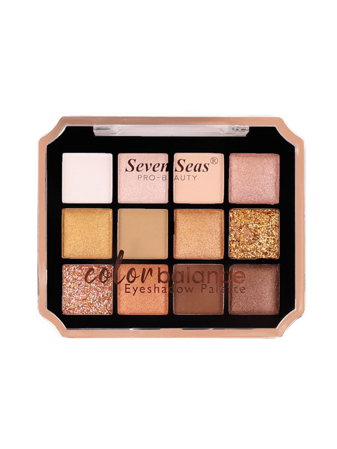 Seven Seas 12 Shades Colour Balance Eyeshadow Palette - 24.4 gm