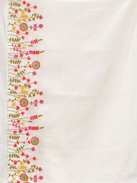 DESH BIDESH Floral Embroidered Saree - Image 6