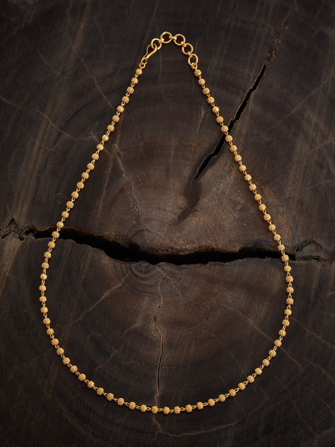 Kushal's Fashion Jewellery Copper Gold-Plated Antique Chain