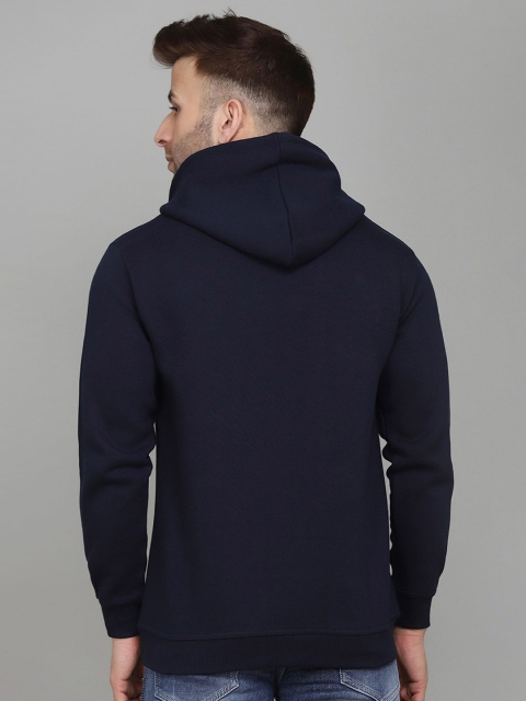 SLOWLORIS Men Typography Printed Hooded Sweatshirt - Image 5