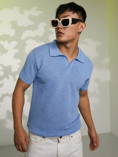 Campus Sutra Men Polo Collar Pockets T-shirt