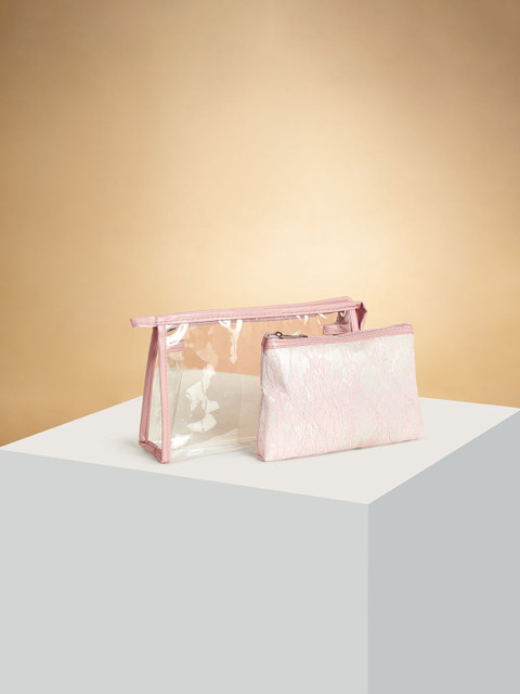 Forever Glam by Pantaloons Set of 2 Other Prints Pouch Travel Accessory