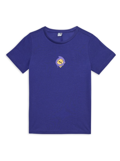 Puma Classics Drip Graphic Printed Cotton Short Sleeve T-Shirts