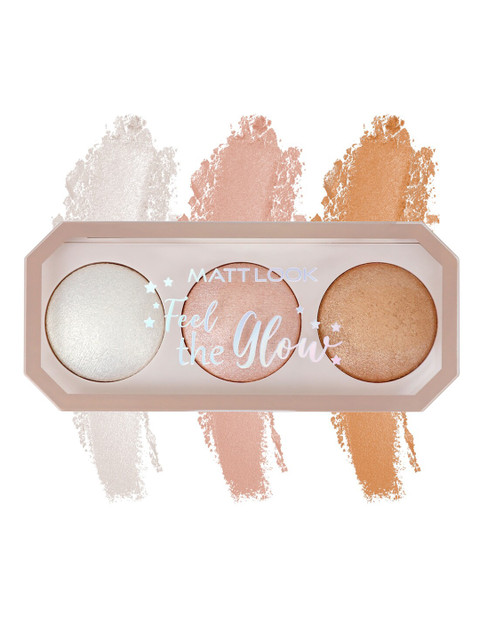 MATTLOOK Feel The Glow Baked Trio Highlighter - Light house
