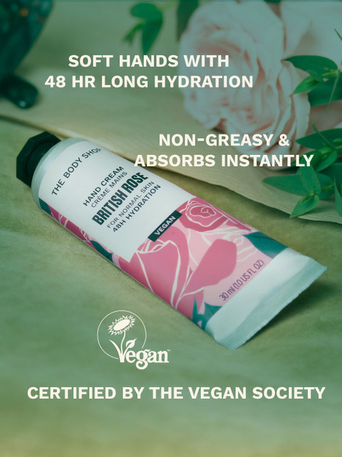 THE BODY SHOP British Rose Petal-Soft Hand Cream 30 ml - Image 3