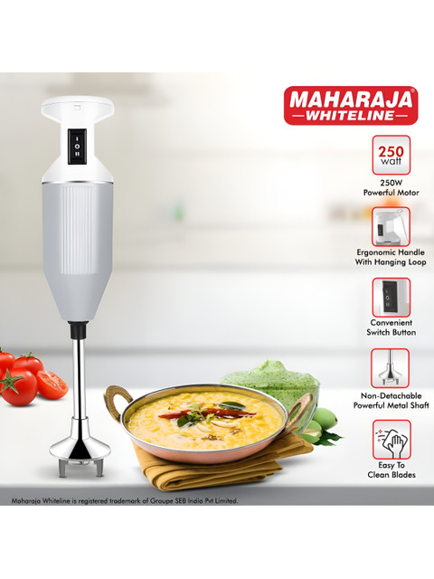 MAHARAJA WHITELINE 250W Grey 250W Hand Blender - Image 3