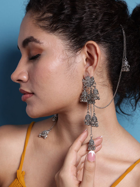 PANASH Contemporary Jhumkas Earrings