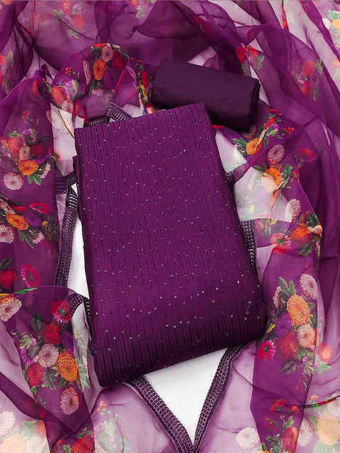 Lilots Beads & Stones Unstitched Dress Material