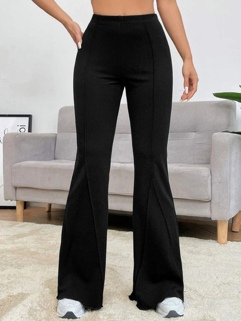 Stylecast X Slyck Women Comfort Flared Wrinkle Free Trouser