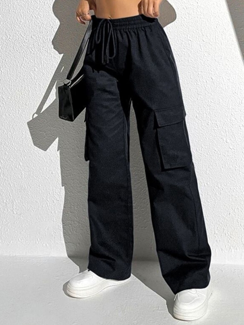 Stylecast X Slyck Women Comfort High-Rise Wrinkle Free Cargo