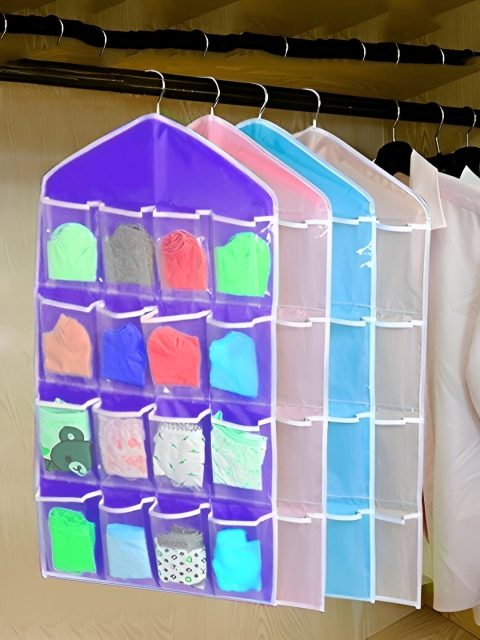atorakushon Blue & Transparent Multi-Utility Clothes Storage Organizer - Image 6