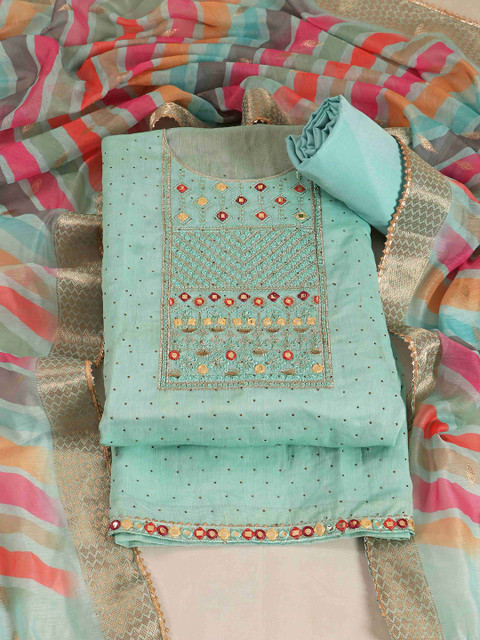 TAVAS Embroidered Unstitched Dress Material