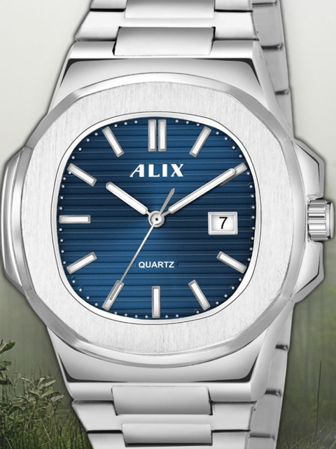 ALIX Unisex Brass Dial & Bracelet Style Straps Analogue Multi Function Watch AL3052 SBE - Image 5