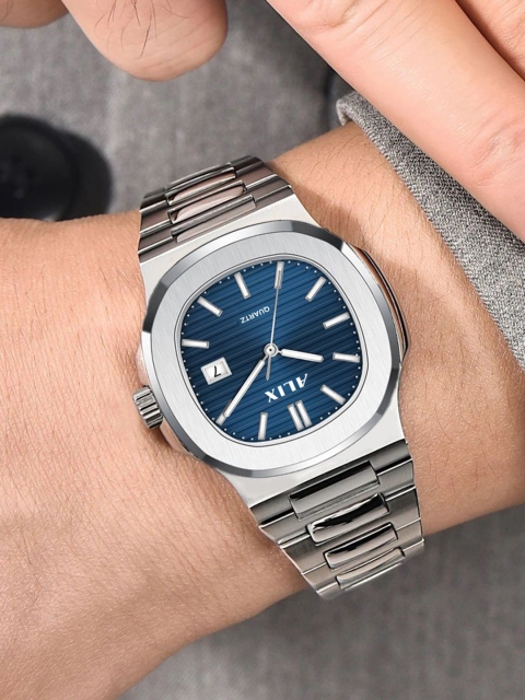 ALIX Unisex Brass Dial & Bracelet Style Straps Analogue Multi Function Watch AL3052 SBE - Image 6