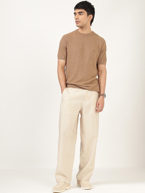 Andamen Men Solid Round Neck Cotton T-shirt - Image 5