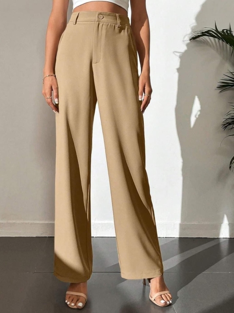 Next One Women Smart High-Rise Easy Wash Trousers