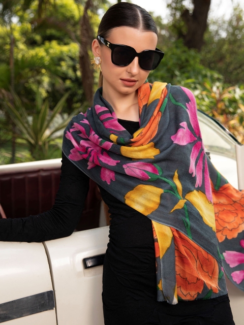 MODARTA Floral Printed Shawl - Image 4