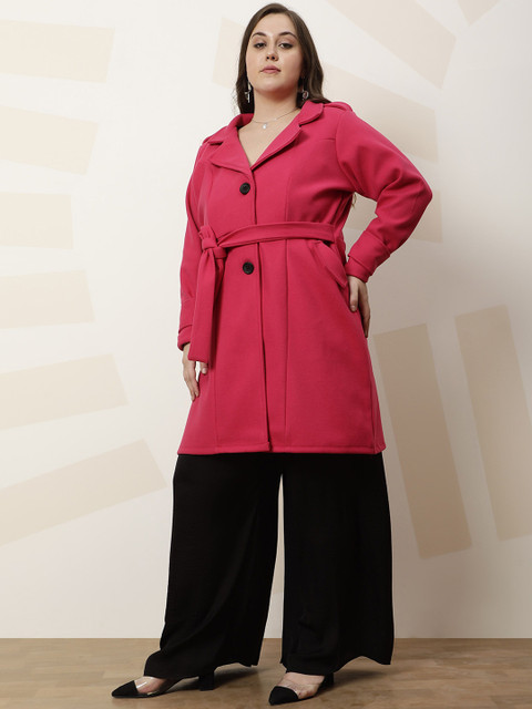 Athena Ample Women Single-Breasted Overcoat