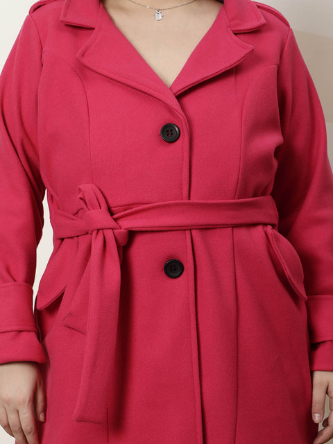 Athena Ample Women Single-Breasted Overcoat - Image 2