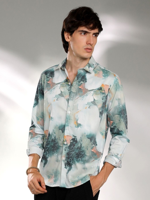 Campus Sutra Men Comfort Spread Collar Abstract Printed Casual Shirt - Image 4