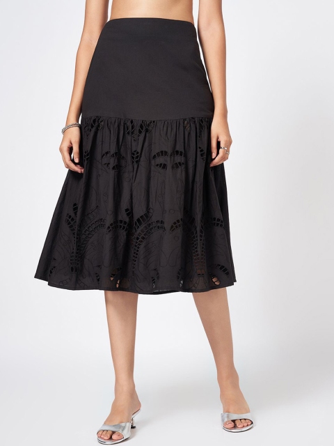 Honey by Pantaloons Women Pure Cotton A-Line Midi Skirt
