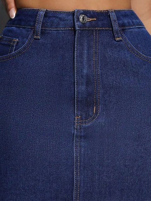 AAHWAN Women Denim Pencil Mini Skirts - Image 5