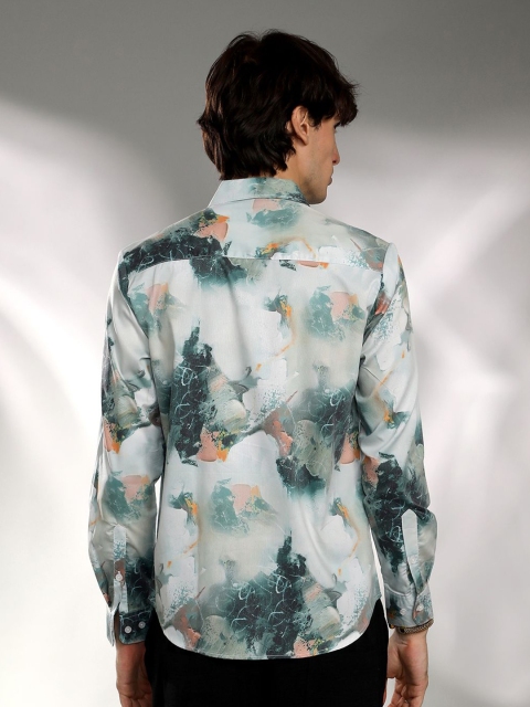 Campus Sutra Men Comfort Spread Collar Abstract Printed Casual Shirt - Image 5