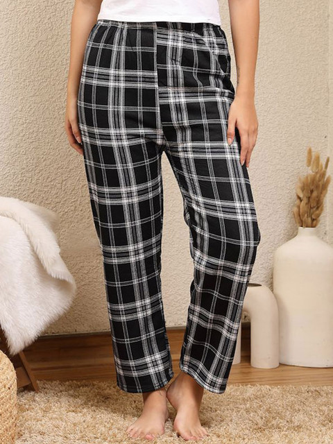 NEUDIS Women Checked Lounge Pants