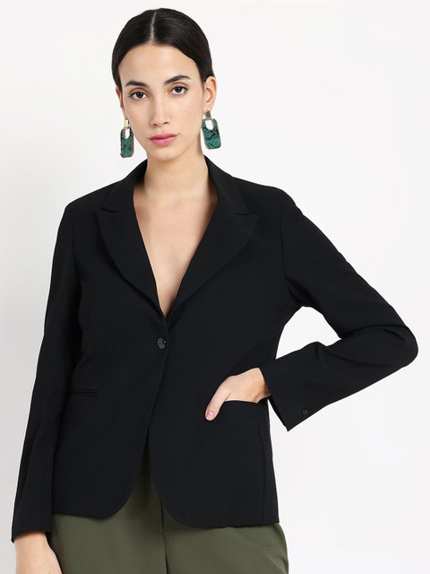 RAREISM Zivya Notched Lapel Single Breasted Blazer