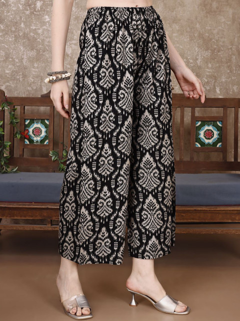 KALINI Ethnic Motifs Printed V-Neck Tunic With Palazzo - Image 7