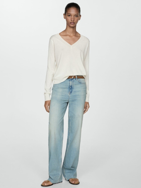 MANGO Knitted V-Neck Pullover - Image 4
